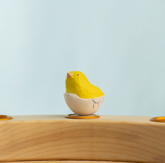 BumbuToys Figurine en bois pour couronne de célébration - Poussin