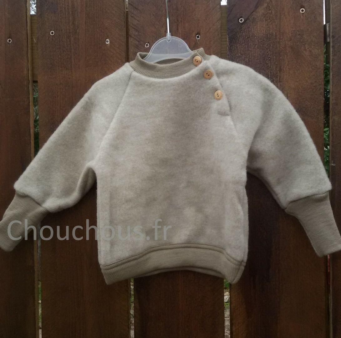 Cosilana pull en laine café au lait