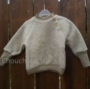 Cosilana pull en laine café au lait