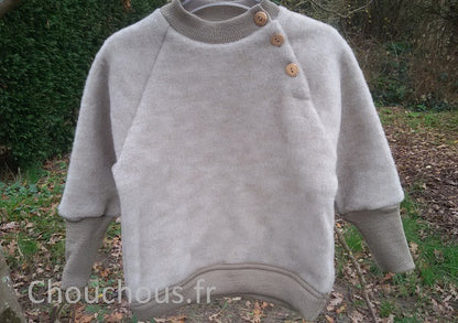 Cosilana pull en laine café au lait