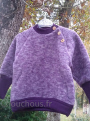 Cosilana pull en laine - violet
