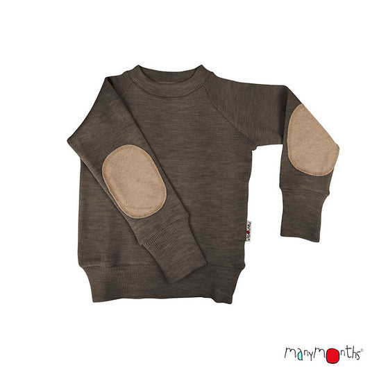MANYMONTHS Pull en laine avec coudière coloris 2023