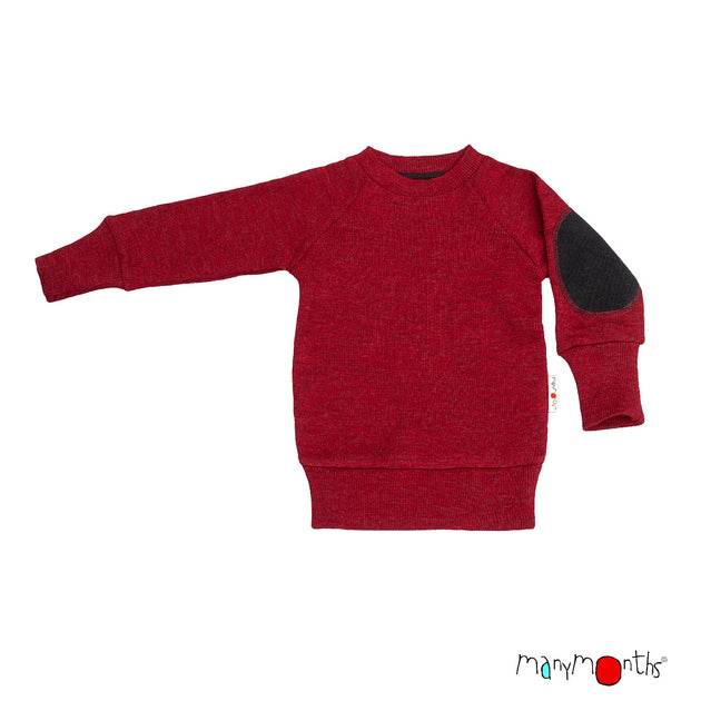 MANYMONTHS Pull en laine avec coudière coloris 2025