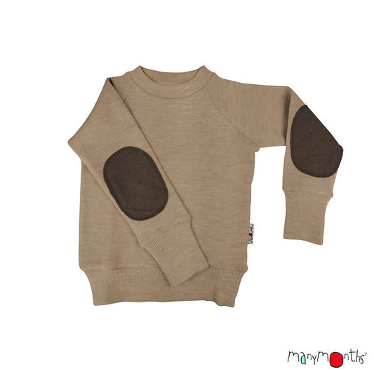 MANYMONTHS Pull en laine avec coudière coloris 2023