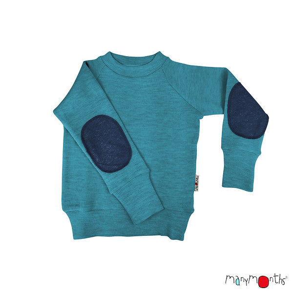 MANYMONTHS Pull en laine avec coudière coloris 2023
