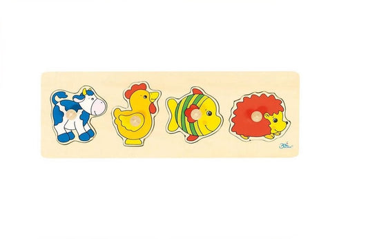 Puzzle en bois Vache, Coq GOKI