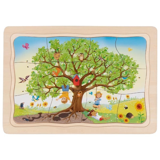 Puzzle à couches Le Pommier GOKI- 4 couches, 46 pièces