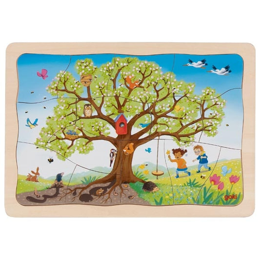 Puzzle à couches Le Pommier GOKI- 4 couches, 46 pièces
