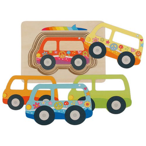 Puzzle à couches Voiture Hippie GOKI