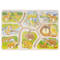 Puzzle à pousser, où est mon petit? GOKI