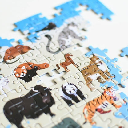 Puzzle Animaux 500 pièces Poppik
