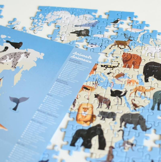 Puzzle Animaux 500 pièces Poppik