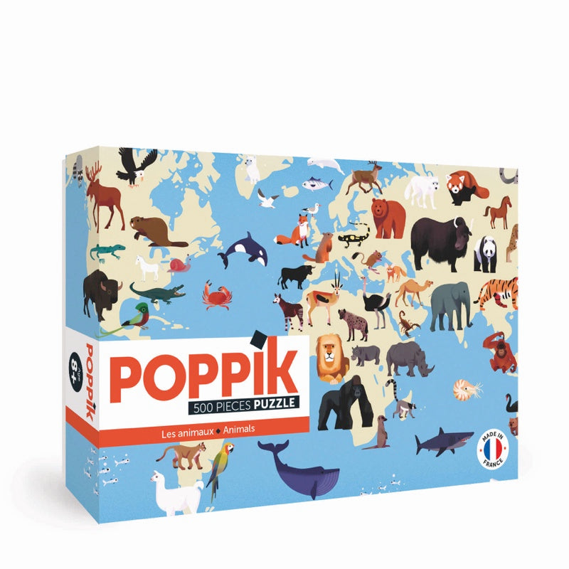 Puzzle Animaux 500 pièces Poppik