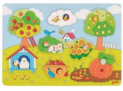 Puzzle cache-cache dans le jardin Goki