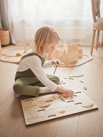 Puzzle multicouches Champignons Stuka Puka