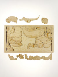 Puzzle en bois les animaux Stuka Puka