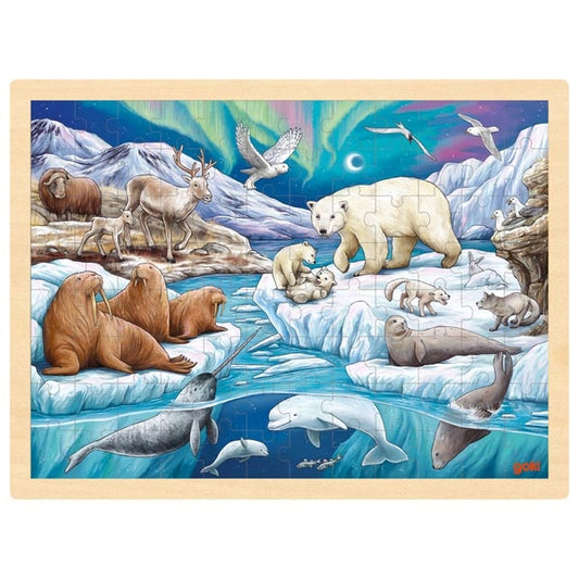 Puzzle en bois Nuit polaire GOKI - 96 pièces