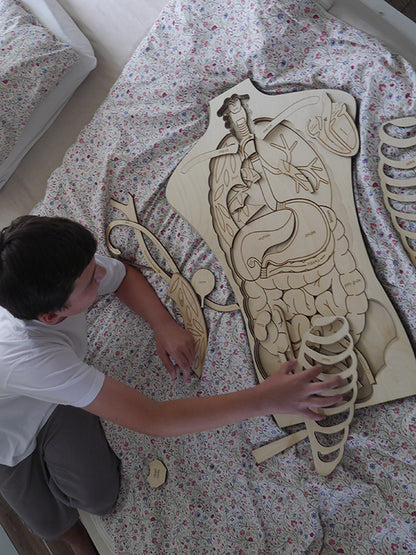 Puzzle géant Anatomie de notre corps Stuka Puka