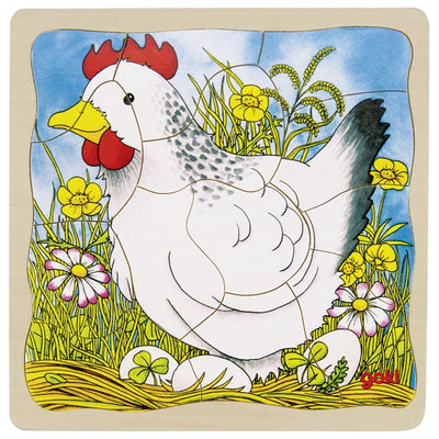 Puzzle à couches de l'oeuf à la Poule GOKI
