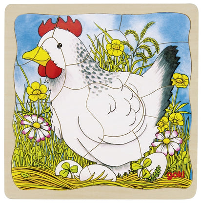 Puzzle à couches de l'oeuf à la Poule GOKI