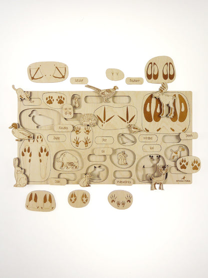 Puzzle à couches Empreintes d'animaux Stuka Puka