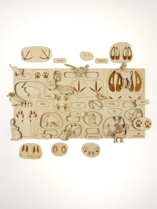 Puzzle à couches Empreintes d'animaux Stuka Puka