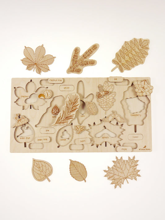 Puzzle à couches Feuilles, Arbres et fruits Stuka Puka
