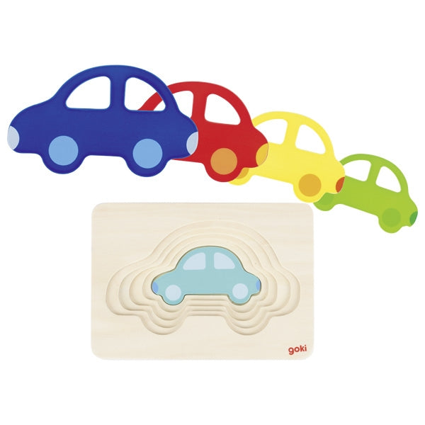 Puzzle voitures 5 couches GOKI