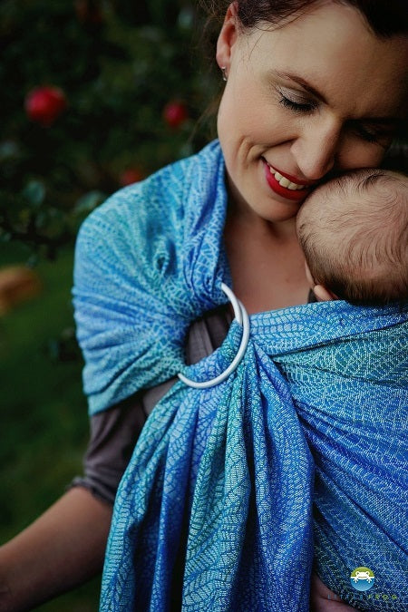 RingSling Little Frog Marine linen Wildness