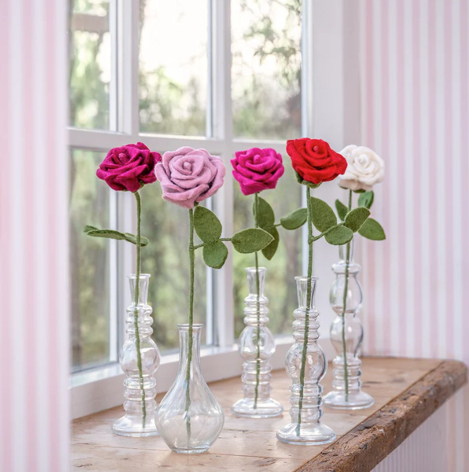 Rose en feutrine de laine - Sjaal met Verhaal