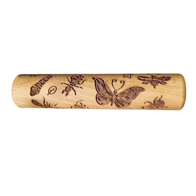 Kiddi Rouleau tampon en bois Insectes