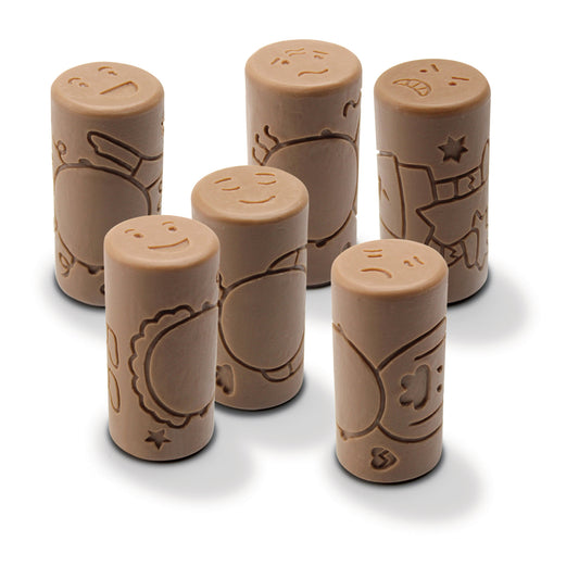 6 Rouleaux Tampons Les Emotions - Yellow Door