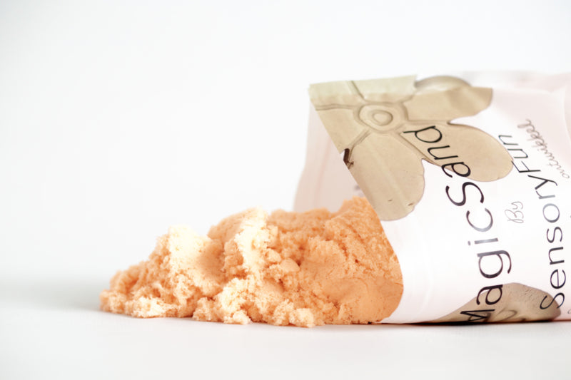 Sable magique orange SensoryFun – Une expérience sensorielle unique ! 1KG
