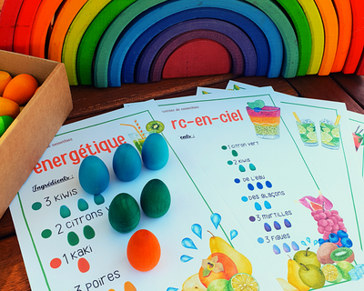 Mes recettes de Smoothies - Cartes éducatives à imprimer - Grapat Loose Parts