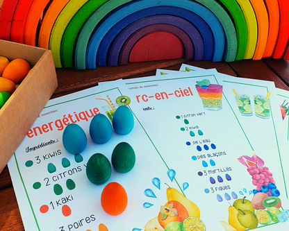 Mes recettes de Smoothies - Cartes éducatives à imprimer - Grapat Loose Parts