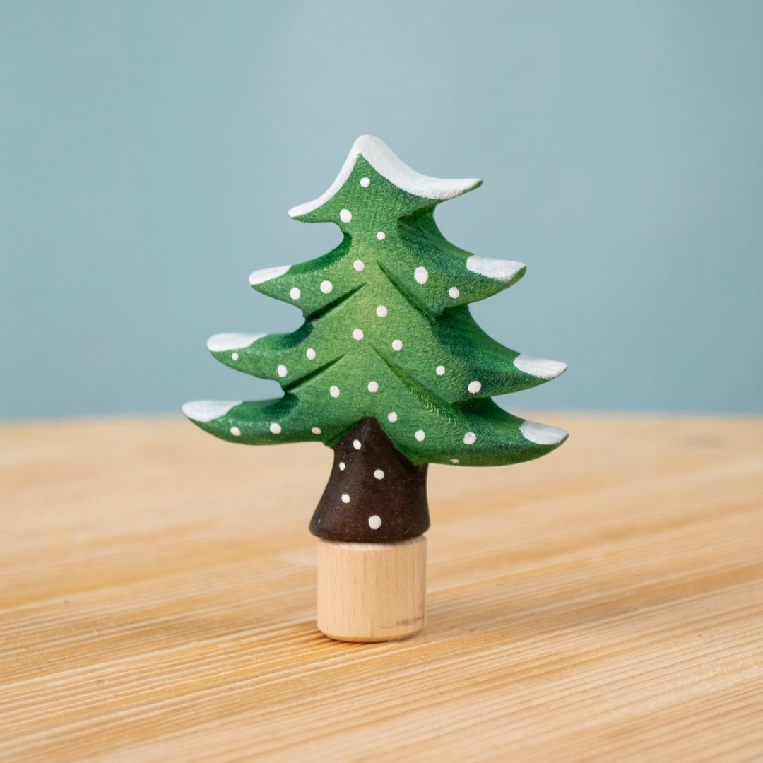 BumbuToys Figurine en bois pour couronne de célébration - Sapin d'hiver