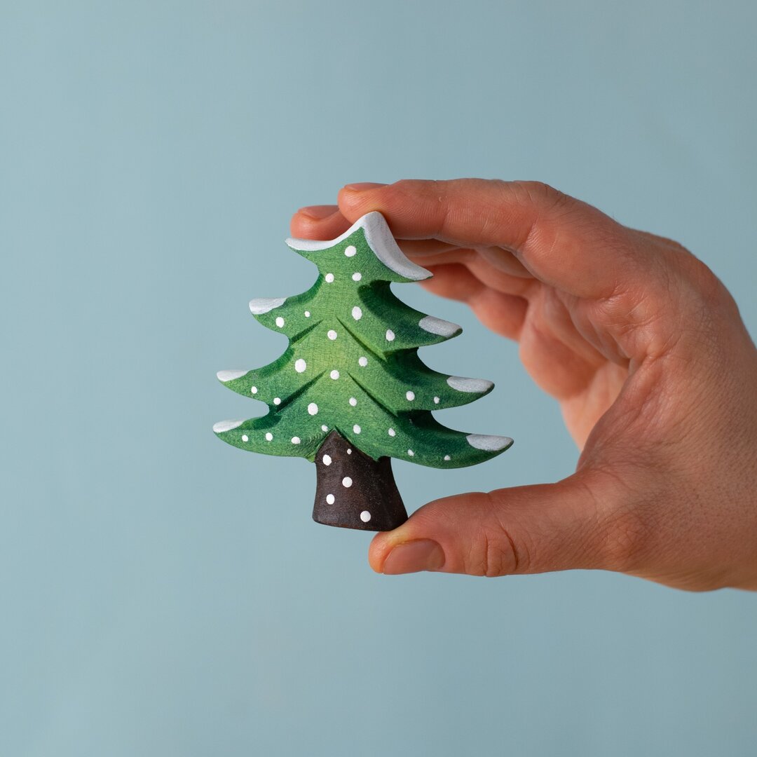 BumbuToys Figurine en bois pour couronne de célébration - Sapin d'hiver