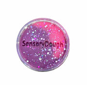 SensoryDough Pâte à modeler avec paillettes Violet/Rose