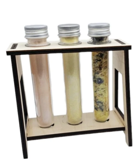 SensoryFizz Jeu de potions magique Support pour 3 tubes