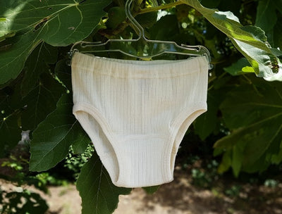 Slip Enfant Laine/Soie Ecru Cosilana