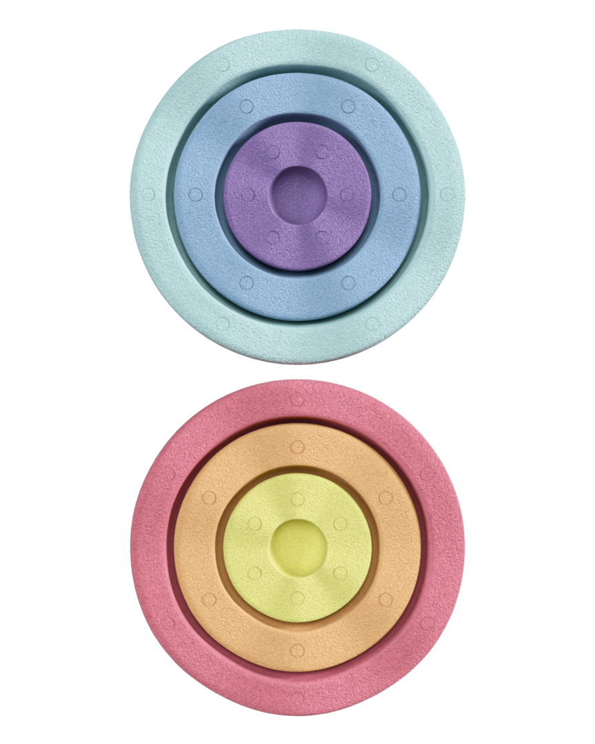 Stapelstein Inside Pastel - Lot de 6 pierres