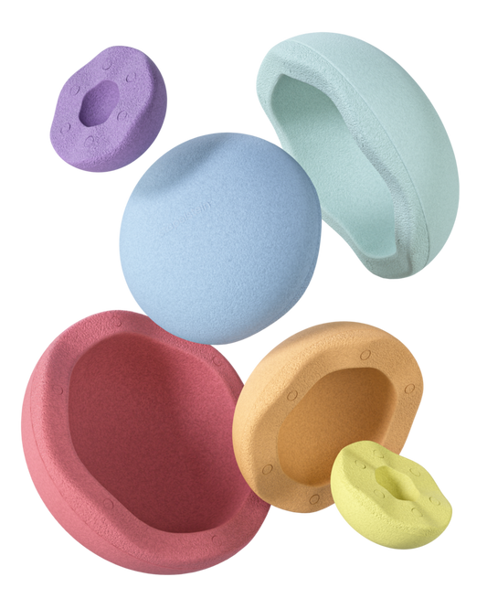Stapelstein Inside Pastel - Lot de 6 pierres
