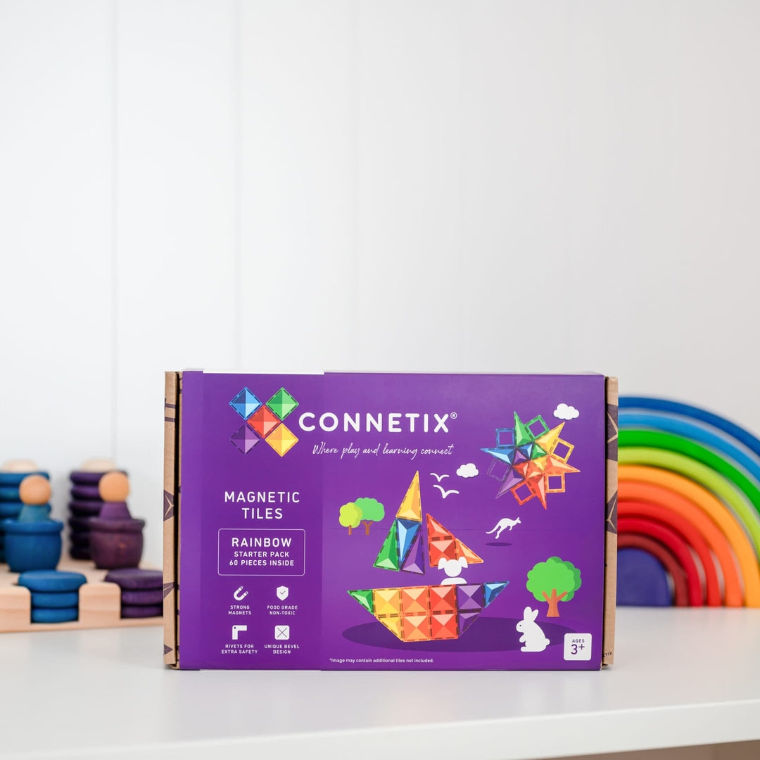 Connetix Tiles Jeu magnétique Starterset - Lot de démarrage - 60 pièces