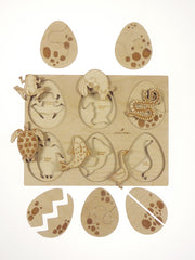 Stuka Puka puzzle en bois Animaux Ovipares