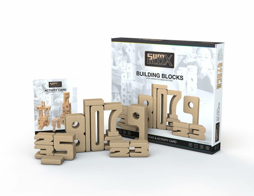 Sumblox lot de 43 pièces - chiffres en bois