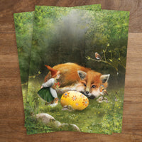 Carte Postale Pâques oeuf surprise