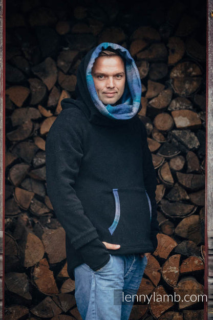 Sweatshirt Homme/Femme LennyLamb noir - Little Herringbone Illusion