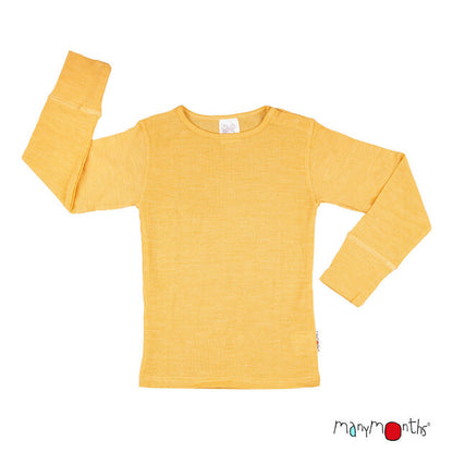 T-shirt manches longues en laine 4 saisons ManyMonths