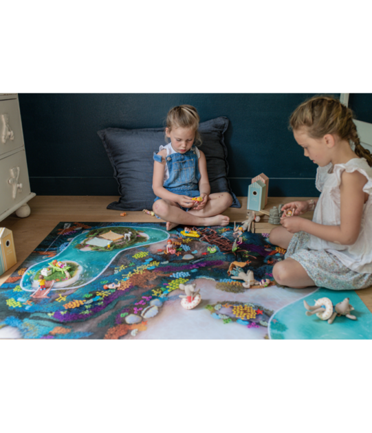Tapis de jeu Carpeto Récif Corallien 90 x 120 cm