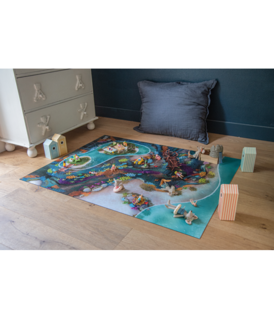 Tapis de jeu Carpeto Récif Corallien 90 x 120 cm